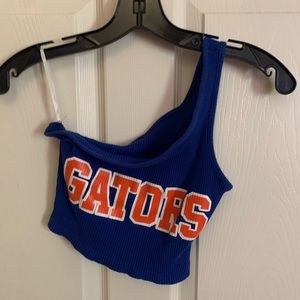 Florida gators one shoulder crop top